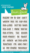Cargar imagen en el visor de la galería, henry's build-a-sentiment: honey bee  - lawn fawn
