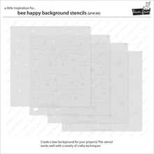 Cargar imagen en el visor de la galería, bee happy background stencils - Lawn fawn
