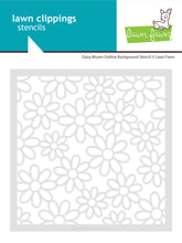 Cargar imagen en el visor de la galería, daisy bloom outline background stencil - Lawn fawn
