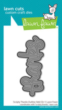 Cargar imagen en el visor de la galería, scripty thanks outline add-on - Lawn Fawn
