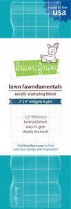 2"x8" grip block with grid  - Lawn Fawn