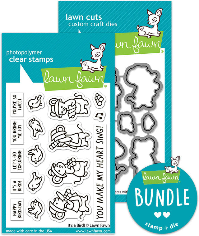it's a bird! (stamp+die bundle) - Lawn Fawn