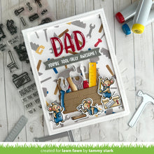Cargar imagen en el visor de la galería, tool time background stencils  - lawn fawn
