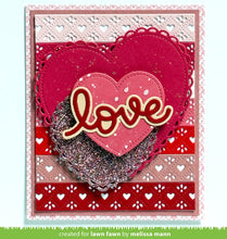 Cargar imagen en el visor de la galería, Quilted heart border - Lawn Fawn
