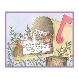Mouse Mail Cling Rubber Stamp   -Spellbinders