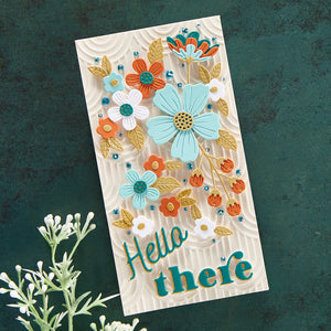 BE BOLD BLOOMS ETCHED - Spellbinders