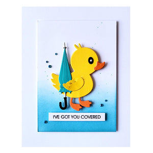 Duck with Umbrella -Spellbinders