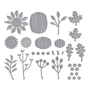 Fall Florals Etched Dies - Independents Only World Cardmaking Day Exclusive