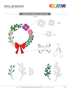Garden Wreath Add-Ons Etched Dies  -Spellbinders