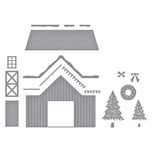 Cargar imagen en el visor de la galería, Country Christmas Barn Etched Dies from the Country Christmas Collection by Annie Williams
