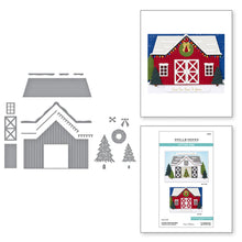Cargar imagen en el visor de la galería, Country Christmas Barn Etched Dies from the Country Christmas Collection by Annie Williams
