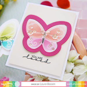 Butterfly Shaker Die - Waffle Flower