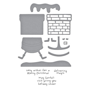 Chimney Caper Clear Stamp & Die Set from the Merry Mischief Collection - spellbinders