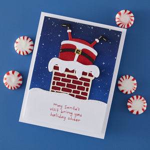 Chimney Caper Clear Stamp & Die Set from the Merry Mischief Collection - spellbinders