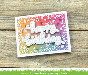 Scripty happy outline add-on -  lawn fawn