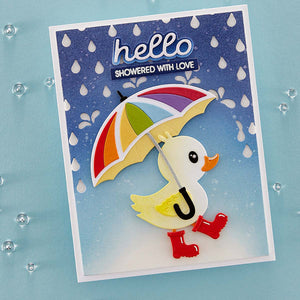 Duck with Umbrella -Spellbinders