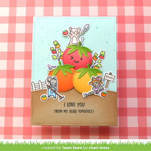 stitched garden veggies -  Lawn fawn