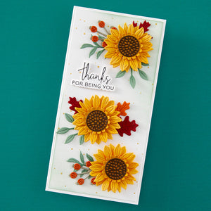 Fall Florals Etched Dies - Independents Only World Cardmaking Day Exclusive