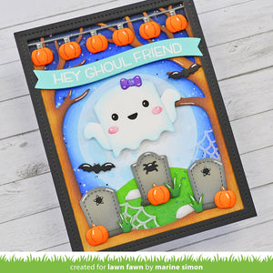 Tiny gift box ghost add-on- Lawn fawn