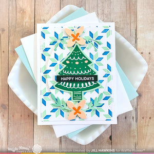 Folk Art Tree Die - Waffle Flower