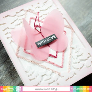 Butterfly Shaker Die - Waffle Flower