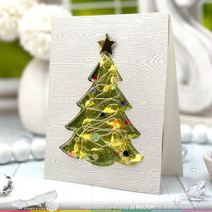 Slim Shaker Cover  Christmas Tree - Waffle Flower