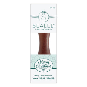 Merry Christmas Oval Wax Seal -Spellbinders