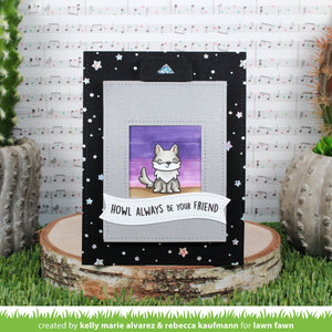 Starry sky background hot foil plate- Lawn Fawn