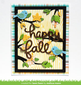 Woodgrain stencil - lawn fawn