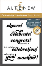 Cargar imagen en el visor de la galería, Celebration Sentiments Press Plate Set - altenew
