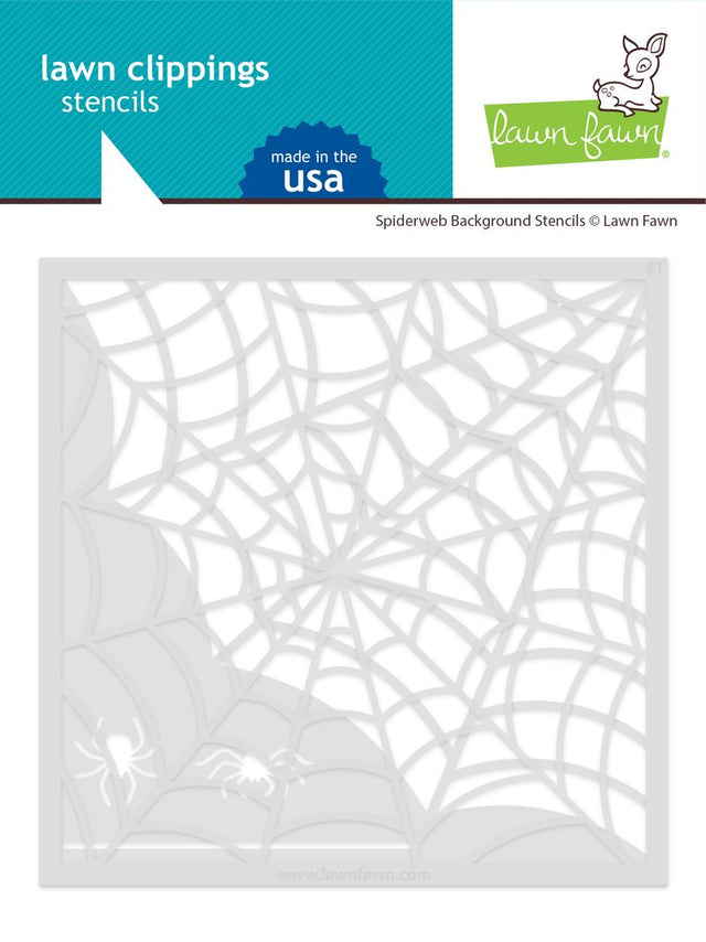 Spiderweb background stencils -  Lawn fawn