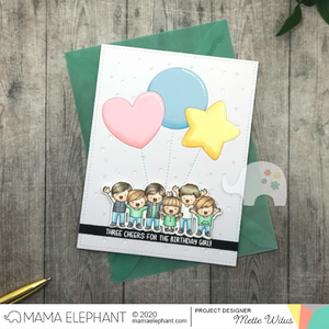 Inlaid Balloons  - Mama Elephant