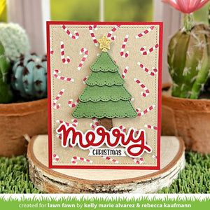 Candy cane background stencils -  Lawn fawn