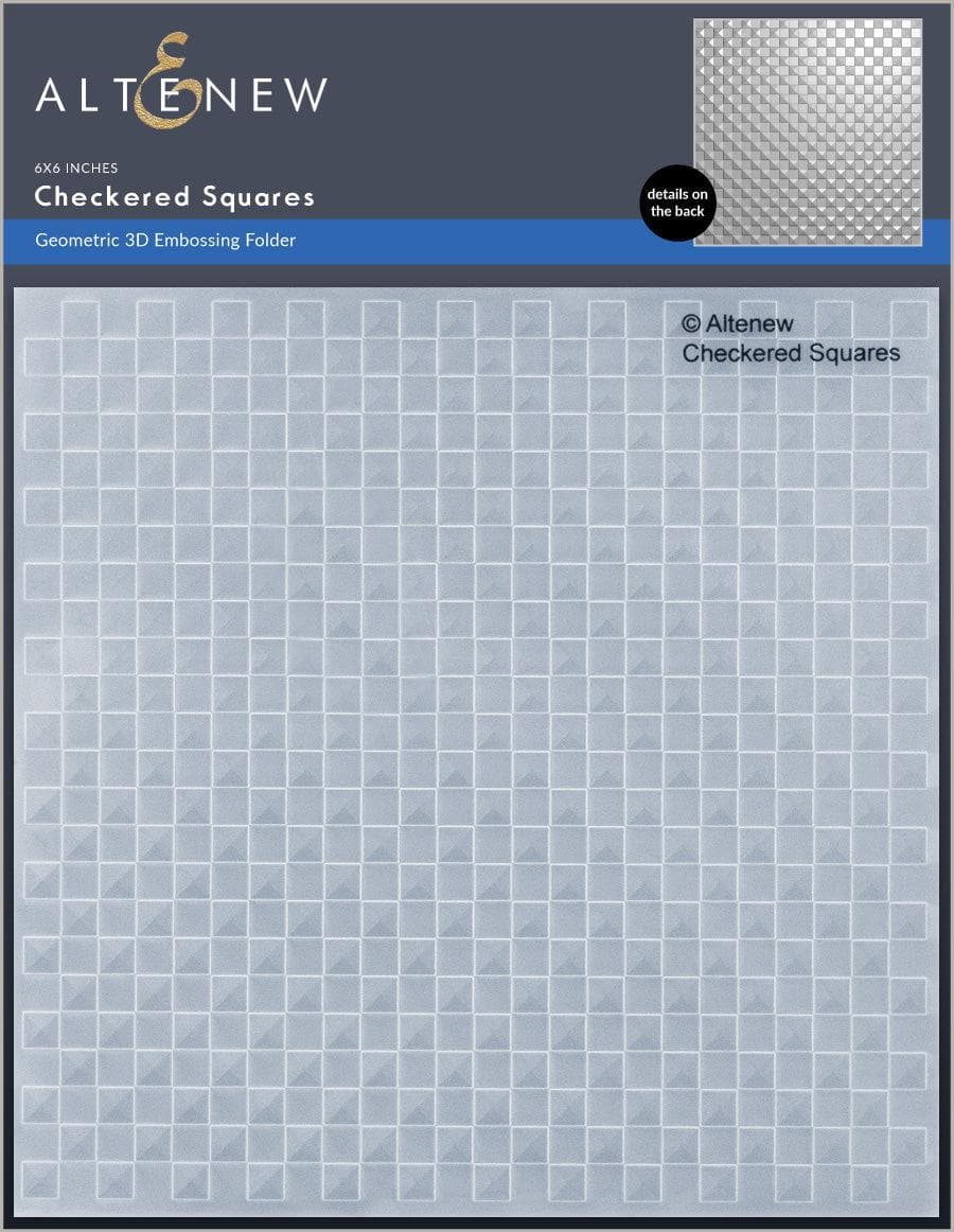 Checkered Squares 3D Embossing Folder  - Altenew