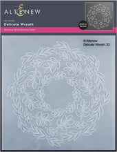 Cargar imagen en el visor de la galería, Delicate Wreath 3D Embossing Folder  - Altenew
