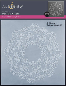 Delicate Wreath 3D Embossing Folder  - Altenew