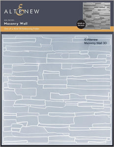 Masonry Wall 3D Embossing Folder  - Altenew