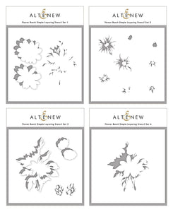 Flower Bunch Simple Layering Stencil Set (4 in 1) - Altenew