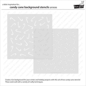 Candy cane background stencils -  Lawn fawn