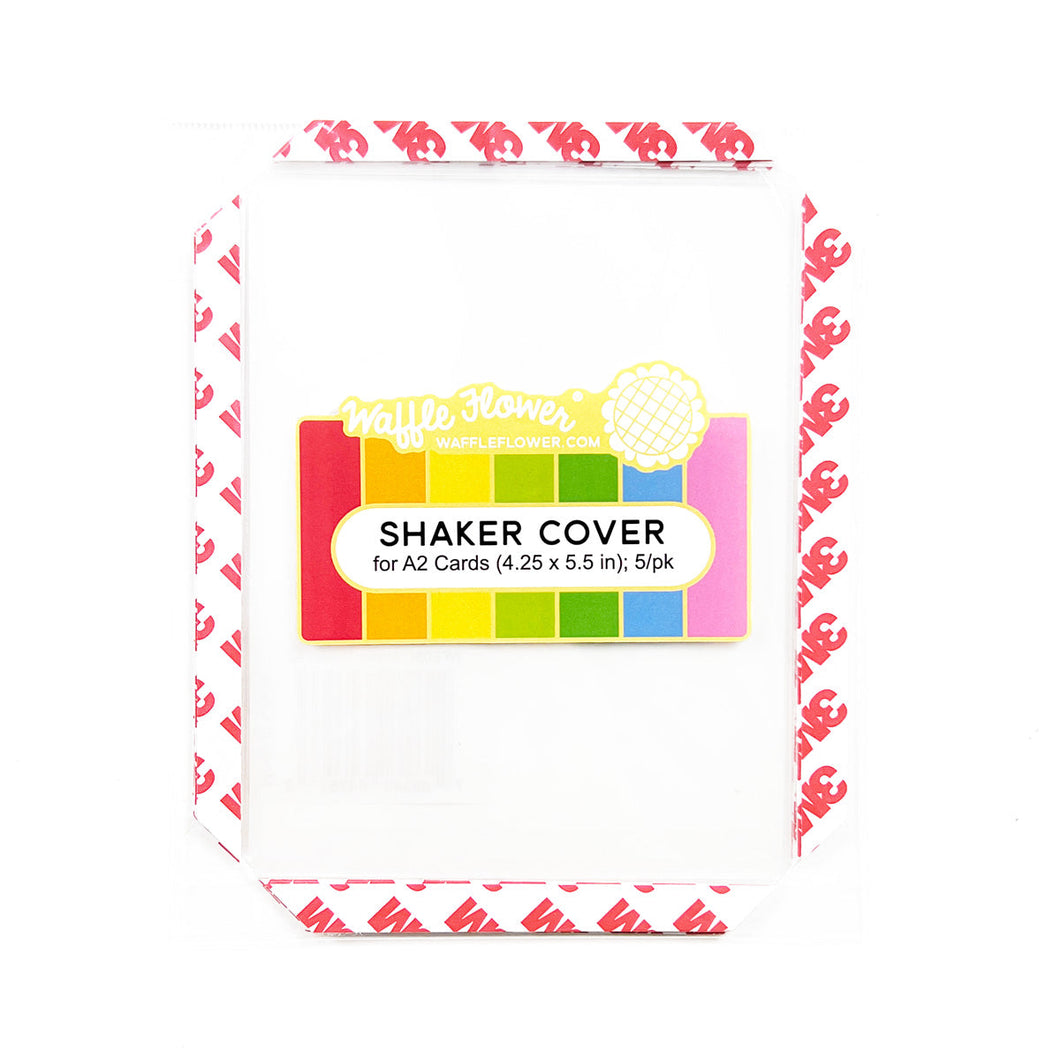 Shaker Cover - For A2 Cards   - Waffle Flower