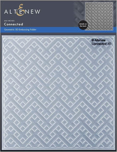 Connected 3D Embossing Folder geometric - Altenew