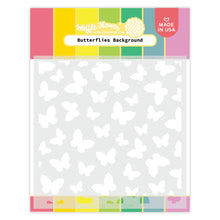 Cargar imagen en el visor de la galería, Butterflies Background Stencil - Waffle Flower
