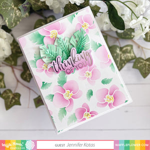 Layered Orchid Stencil Duo - Waffle Flower