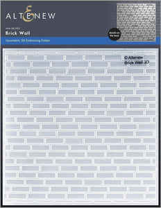 Folder Embossing 3D Brick Wall - Altenew