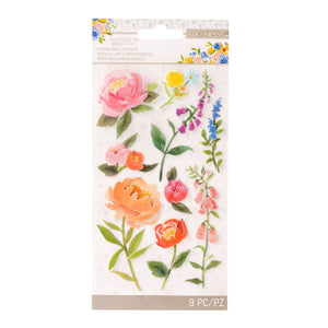 Stickers dimensionales Floral Blooms  Antique Garden  -  K & Company