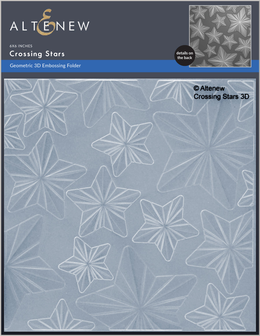 Crossing Stars 3D Embossing Folder - Altenew