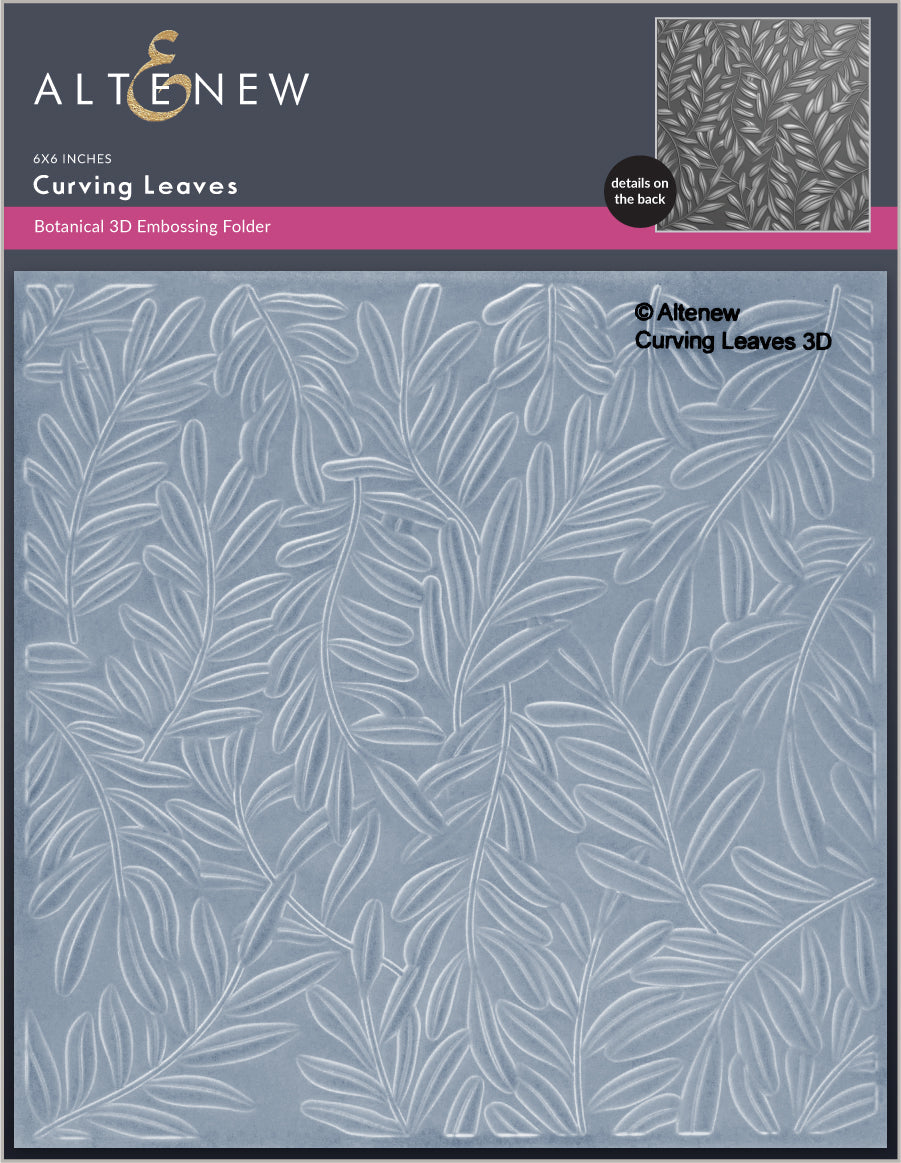 Curving Leaves 3D Embossing Folder- Altenew