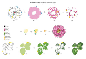 Build-A-Flower: Wild Rose Layering Stamp & Die Set - Altenew