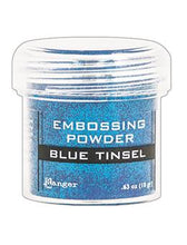 Cargar imagen en el visor de la galería, Embossing Powder Blue Tinsel - Ranger
