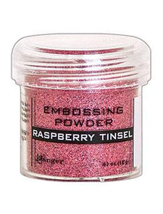 Embossing Powder Raspberry Tinsel - Ranger